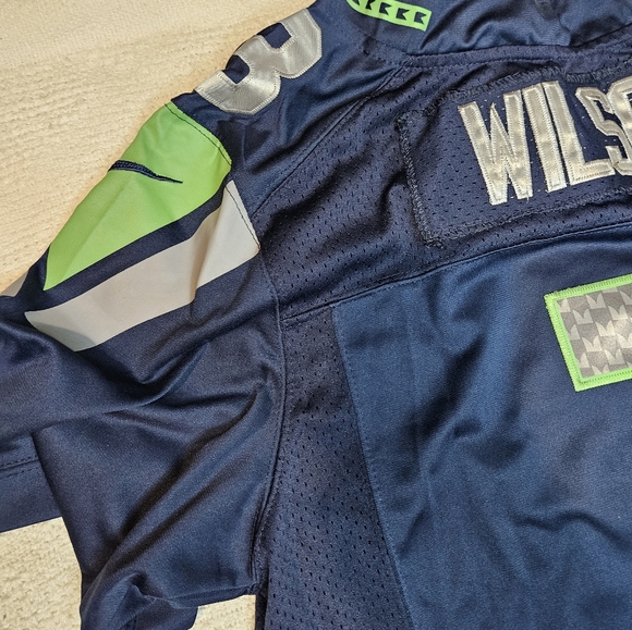 Nike On Field Seattle Seahawks Russell Wilson #3 STITCHED NFL Jersey Size 44 - Picture 16 of 16